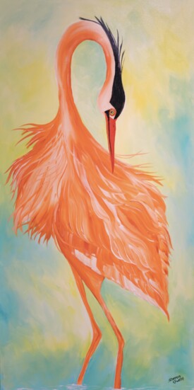 Sun-Kist by Sharon Owens-Bay La Launch Art available at Pink Pelican Art Gallery 