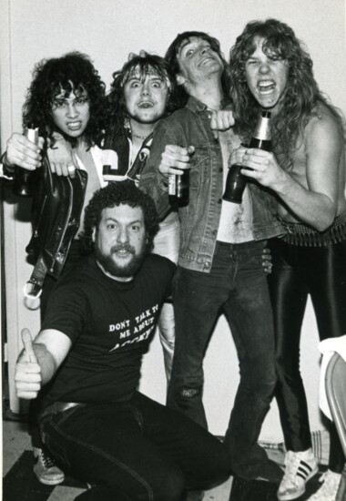 Metallica and Johnny Zazula