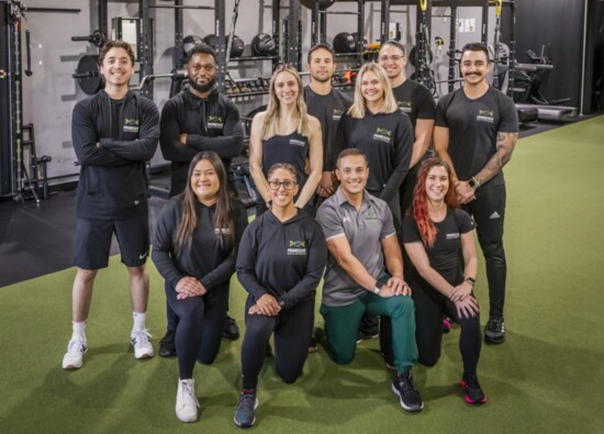 The staff and trainers at Progressive Health & Performance in Murrieta.  Ettinghausen works out with Ike, Alex and Adrian.  "I fully trust them," he says.