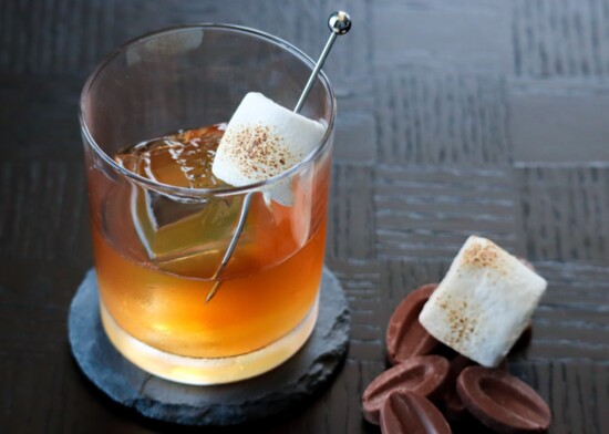 Happy Camper // chocolate-washed bourbon, marshmallow syrup, spiced bitters, mezcal rinse  Denim at The Joseph Nashville