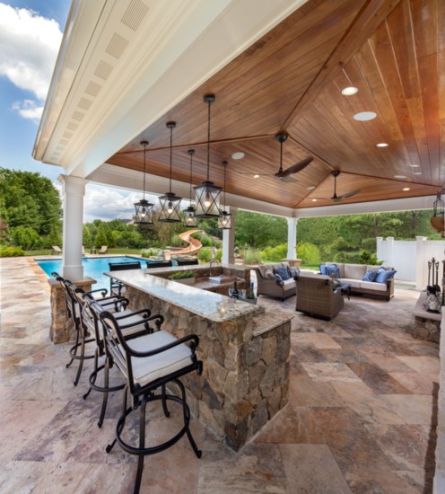 For Kane, Landscaping Includes Patios and Outdoor Structures, Including Pools
