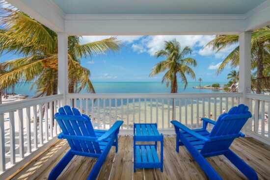 A private deck at Tranquility Bay.