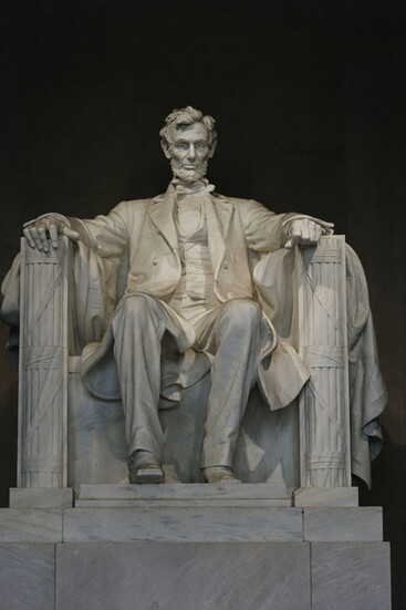 Lincoln Memorial showing GA Marble statue