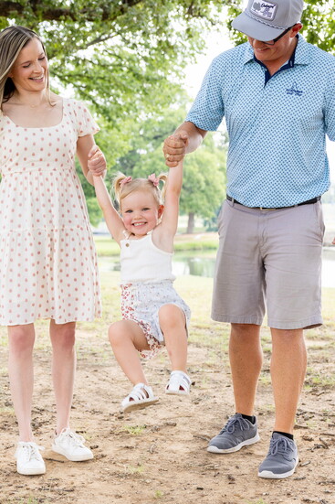 Dustin and Adrianne's 3-year-old daughter, Taytum
