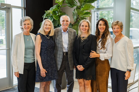 Jan Garfinkle, Yvonne and Joe Sesi, Maria Karpiel, Sava Farah, and Carol "Hutch" Hutchins