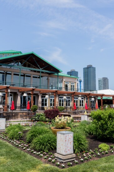 Pergola dinning and beautiful landscaping by Landscape-Solutions.net