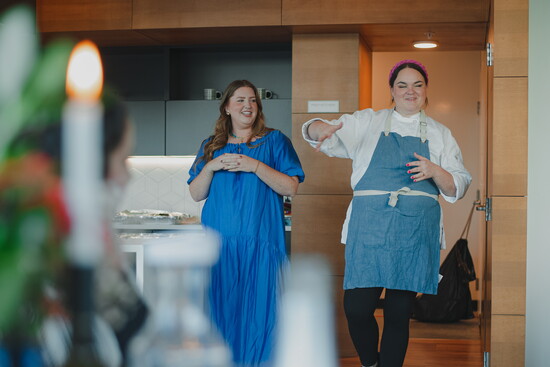 Hannah Morehart and Chef Meleah Minard