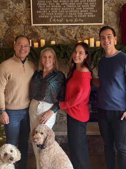 The Fraleigh Family and their pups.