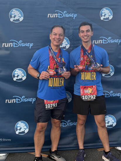 2024 RunDisney 10-miler with son, Noah