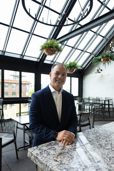 Orthopaedic & Spine Center of the Rockies' CEO Wayne Fraleigh photographed at Ginger and Baker. Photography by Coleman & Co.