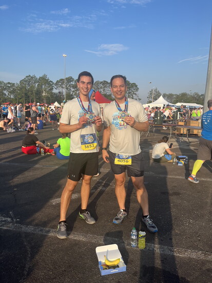 2023 RunDisney 10-miler with Noah