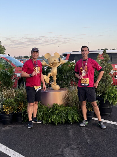 2022 RunDisney 10-miler with son, Noah