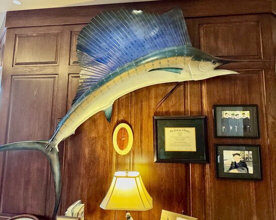 Winston’s office wall