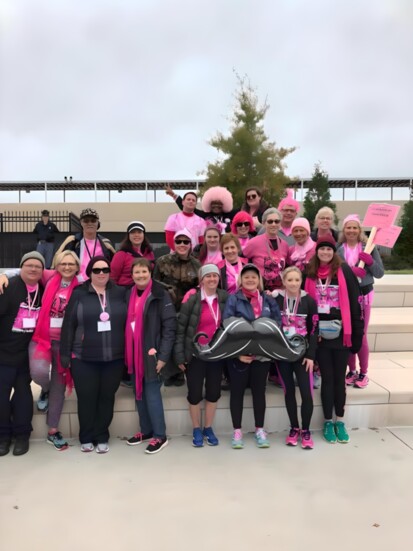 Members of The Mad Italian Georgia 2-Day Breast Cancer Walk team. 