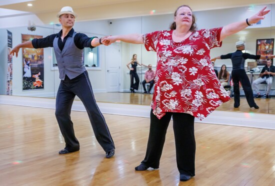 Owner Jaime Azcona Dancing With Ginny Davenport