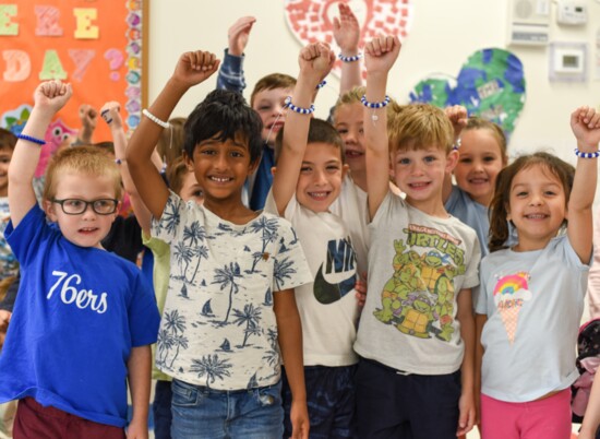 The four’s class celebrating Yom Ha’Atzmaut, Israel’s birthday!