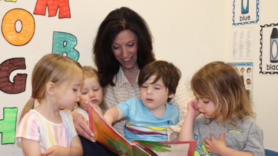 Adena Feinstein reading to BECC students 