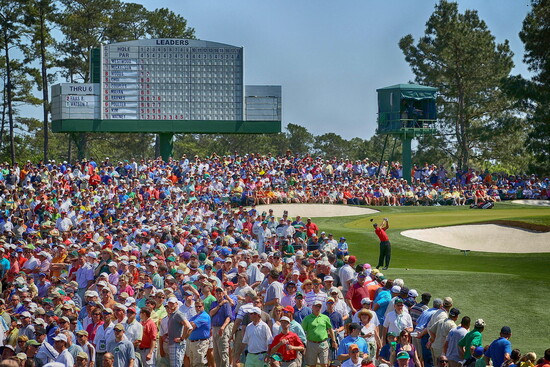 Tiger Woods during the final round of the 2010 Masters Tournament at Augusta National Golf Club on April 11, 2010 in Augusta, Georgia. Photo by Streeter 