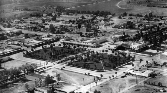 Chandler circa 1930s, with what is now Dr. A.J. Chandler Park in the center.