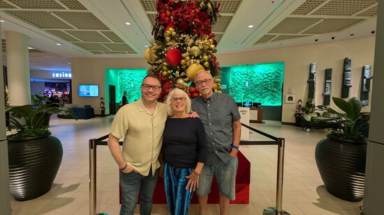 Paul Milliken with his parents, Beth & Greg Milliken, his biggest influence