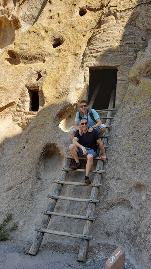 Paul Milliken & husband Steven Cooper exploring New Mexico