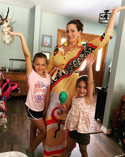 Kacey and Riley enjoying time with their Aunt Sarah 