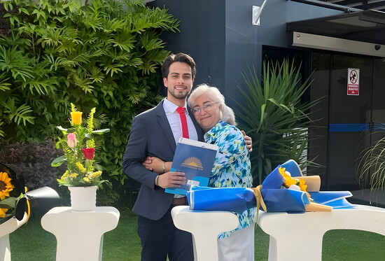 Oscar and his mom, Pamela.