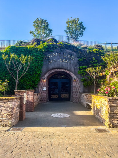 Gateway to Estate Cave Spa Terra located beneath the vineyard
