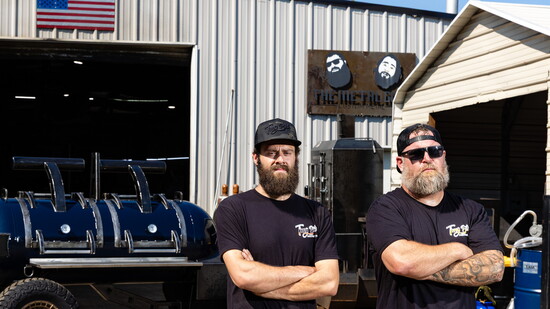 Brandon Lawson and Hayes Walton, owners of TMG Pits