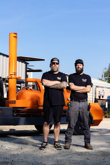 Brandon Lawson and Hayes Walton, owners of TMG Pits
