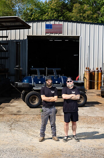 Brandon Lawson and Hayes Walton, owners of TMG Pits