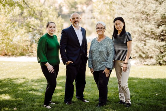 Mile High Tax & Accounting's Katie Workman, Bookkeeping Associate; Jason Garcia, Managing Partner; Pauline Garcia, Office Manager; and Zhe Wang, Tax Partner.