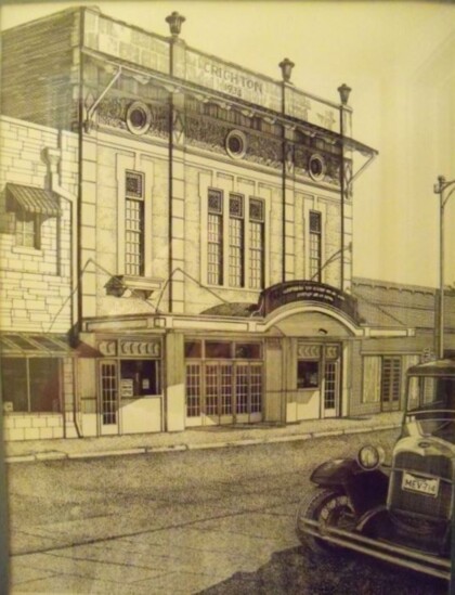 Early days of the Crighton Theatre- built in 1934. 
