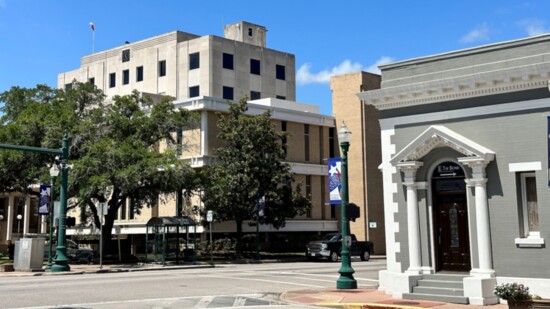 The oldest building in downtown Conroe, the Conroe State Bank building, across from the courthouse originally built in early 1900’s. Photo- Kimberly Sutton