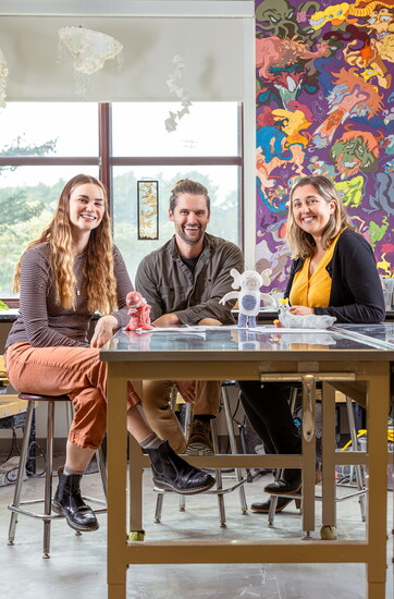 Sarah Mundy, Adam Bastille & Audrey McBride, photo by Kevin Edge