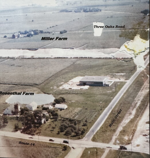 Three Oaks when it was still family farmland 
