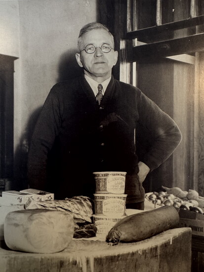 J.J. Jaster standing behind the counter