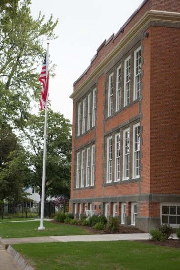 Beautifully restored exterior of Moseley School