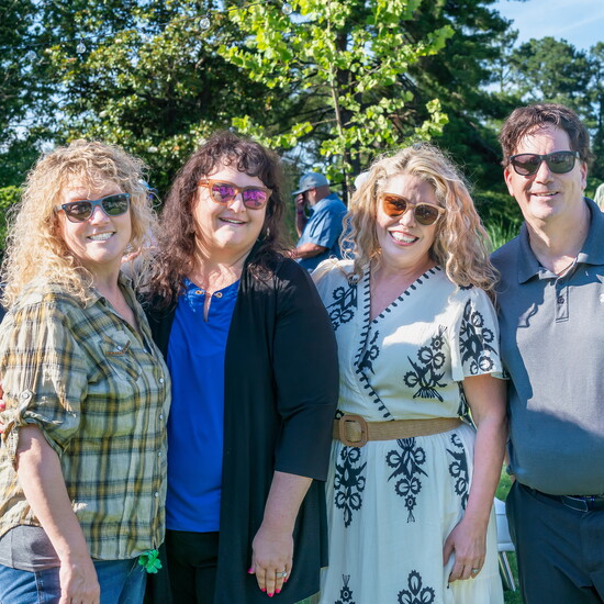 Holly Cole, Heather Leavitt, Jen Templeton and Dr. Paul Leavitt are enjoying the Nashville Symphony at Rock Castle.