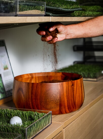 The signature CocoFill is a blend of coconut husk and cork