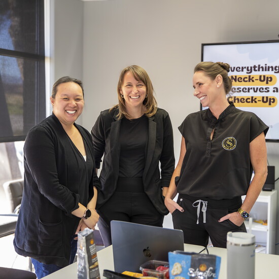 L-R: Dr. Michelle Aueyung, Chelsea Walters and Dr. Jenna Nicholson