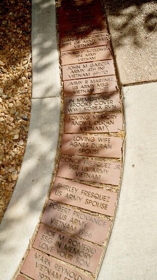 Engraved bricks