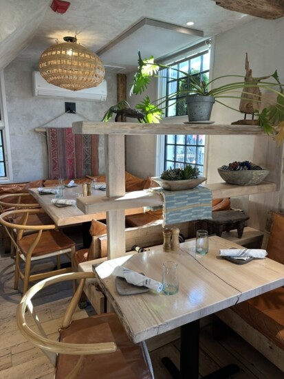 Customers love the unique interior design at Nômade. 