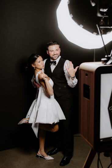 Second Look Dress: @jennyyoonyc & Tux: @theblacktux