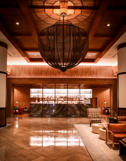 Omni OKC Hotel's expansive lobby