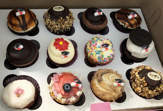 Suzanne’s favorite birthday treat, the signature cupcakes her family brings every year to celebrate.