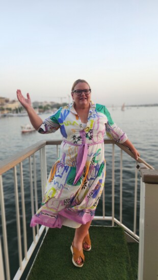 Karen on the Nile River in Egypt