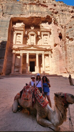 Karen and friends in Egypt