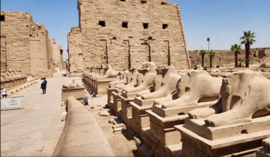 The ancient Temple of Karnak in Egypt.