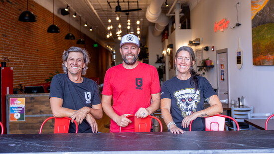 Andrew Simpich, Nick Swanson & Lindsey Beddard of Urban Field Pizza